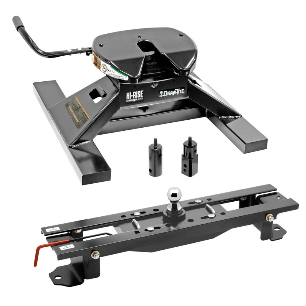 Draw-Tite Gooseneck Trailer Hitch w/ 18K 5th Fifth Wheel Adapter for 07